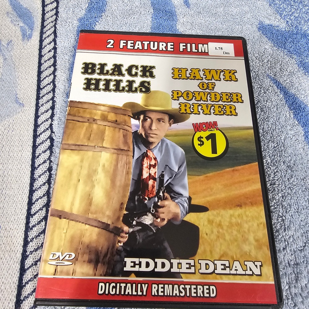 Eddie Dean Black Hills & Hawk of Powder River DVD 2 Feature Films Western